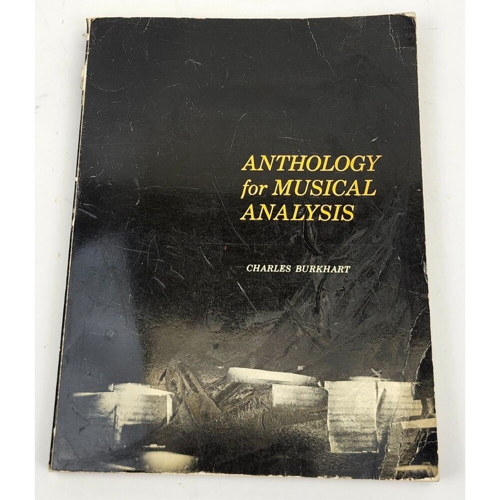 Vintage 1964 Anthology for Musical Analysis Charles Burkhart Paperback Book